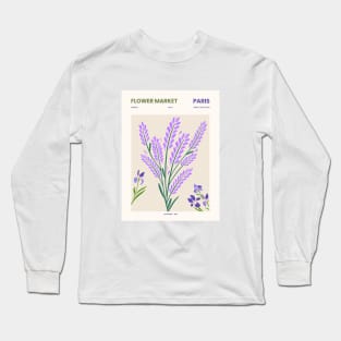 Flower Market Paris Long Sleeve T-Shirt